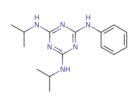 Molecular Structure of 92887-84-8 (1,3,5-Triazine-2,4,6-triamine, N,N'-bis(1-methylethyl)-N''-phenyl-)