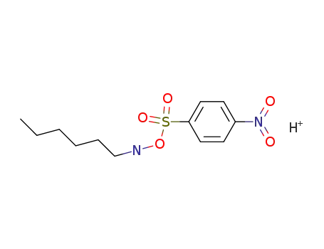 Molecular Structure of 114466-88-5 (1-Hexanamine, N-[[(4-nitrophenyl)sulfonyl]oxy]-)