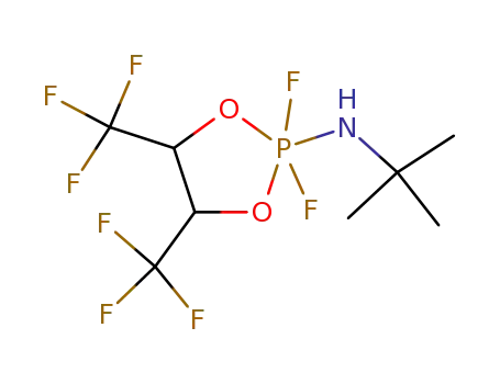 tert-Butyl-(2,2-difluoro-4,5-bis-trifluoromethyl-2λ5-[1,3,2]dioxaphospholan-2-yl)-amine