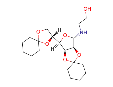N-(2,3;5,6-di-O-cyclohexylidene-D-mannofuranosyl)ethanolamine