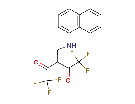 Molecular Structure of 155495-74-2 (2,4-Pentanedione,
1,1,1,5,5,5-hexafluoro-3-[(1-naphthalenylamino)methylene]-)
