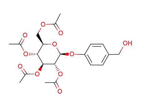 (2R,3R,4S,5R,6S)-2-(acetoxymethyl)-6-(4-(hydroxymethyl)phenoxy)-tetrahydro-2H-pyran-3,4,5-triyl triacetate