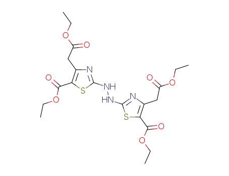 4,4'-bis-ethoxycarbonylmethyl-2,2'-hydrazo-bis-thiazole-5-carboxylic acid diethyl ester