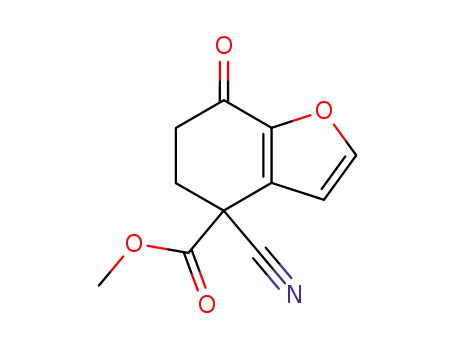 4-Cyano-7-oxo-4,5,6,7-tetrahydro-benzofuran-4-carboxylic acid methyl ester