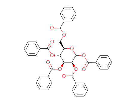 Molecular Structure of 96996-90-6 (1,2,3,4,6-PENTA-O-BENZOYL-D-MANNOPYRANOSE)