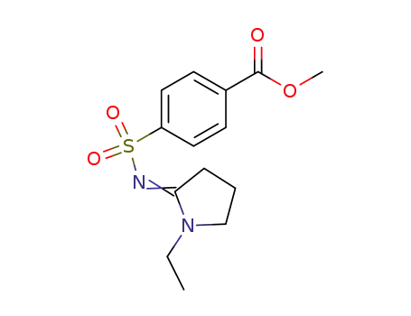 4-[1-Ethyl-pyrrolidin-(2Z)-ylidenesulfamoyl]-benzoic acid methyl ester