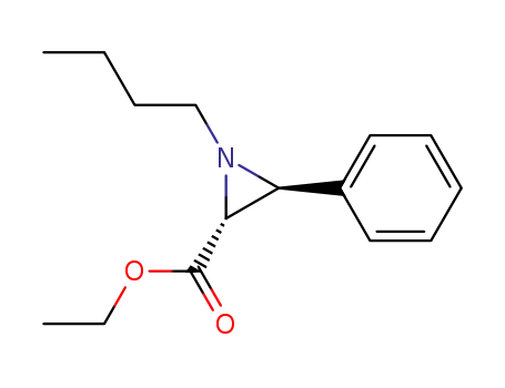 trans 1-butyl-3-phenylaziridine-2-carboxylic acid ethyl ester