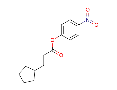 3-cyclopentanepropanoic acid p-nitrophenyl ester