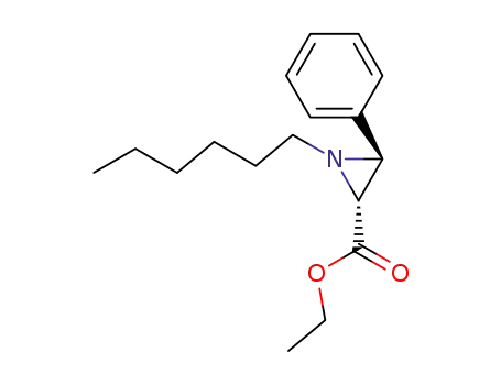 (2R,3S)-1-Hexyl-3-phenyl-aziridine-2-carboxylic acid ethyl ester