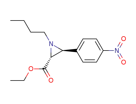 (2R,3S)-1-Butyl-3-(4-nitro-phenyl)-aziridine-2-carboxylic acid ethyl ester