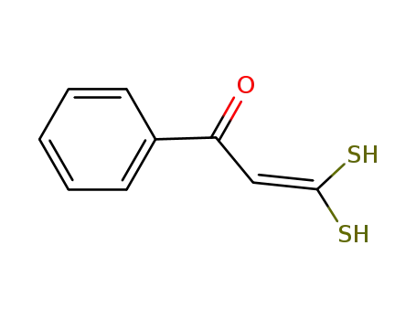 Molecular Structure of 15185-51-0 (2-Propen-1-one, 3,3-dimercapto-1-phenyl-)