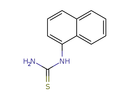 Molecular Structure of 86-88-4 (1-(1-NAPHTHYL)-2-THIOUREA)