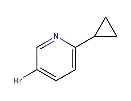 Molecular Structure of 579475-29-9 (3-Bromo-6-(cyclopropyl)pyridine)