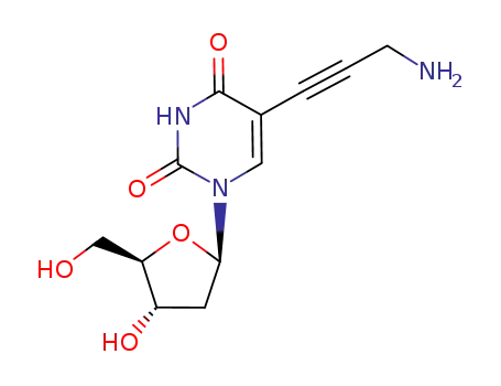 5-(3-aminoprop-1-yn-1-yl)-1-((2R,4S,5R)-4-hydroxy-5-(hydroxymethyl)tetrahydrofuran-2-yl)pyrimidine-2,4(1H,3H)-dione
