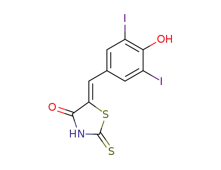 (Z)-5-(3',5'-diiodo-4'-hydroxybenzylidene)-2-thioxothiazolidin-4-one