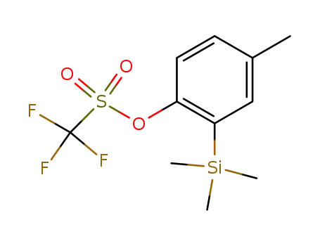 Molecular Structure of 262373-15-9 (4-METHYL-2-(TRIMETHYLSILYL)PHENYL TRIFLUOROMETHANESULFONATE)
