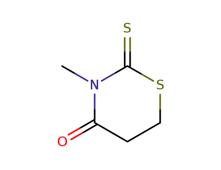 Molecular Structure of 7629-41-6 (3-methyl-2-thioxo-1,3-thiazinan-4-one)
