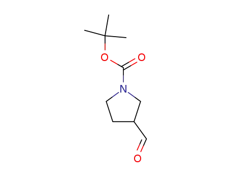 Molecular Structure of 59379-02-1 (1-Boc-3-pyrrolidinecarbaldehyde)