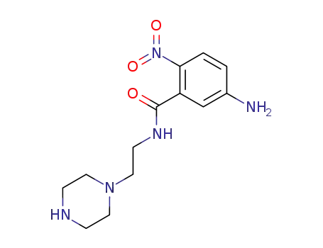 5-amino-2-nitro-N-(2-piperazin-1-yl-ethyl)benzamide