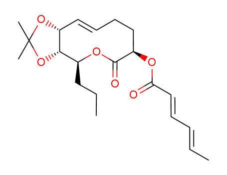 hexa-2,4-dienoic acid 2,2-dimethyl-6-oxo-4-propyl-3a,6,7,8,9,11a-hexahydro-4H-1,3,5-trioxa-cyclopentacyclodecen-7-yl ester