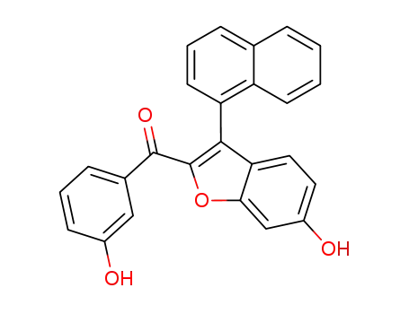 (6-hydroxy-3-naphthalen-1-yl-benzofuran-2-yl)-(3-hydroxy-phenyl)-methanone
