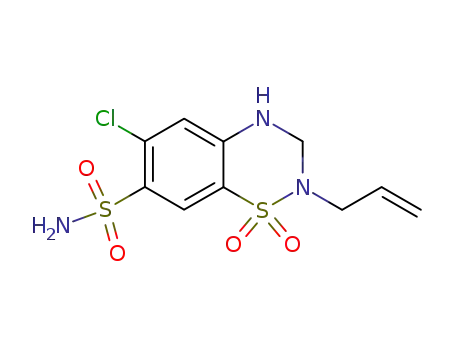 6-chloro-3,4-dihydro-2-(2-propenyl)-2H-1,2,4-benzothiadiazine-7-sulfonamide 1,1-dioxide