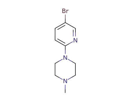 Molecular Structure of 364794-58-1 (5-Bromo-2-(4-Boc-piperazin-1-yl)pyridine)