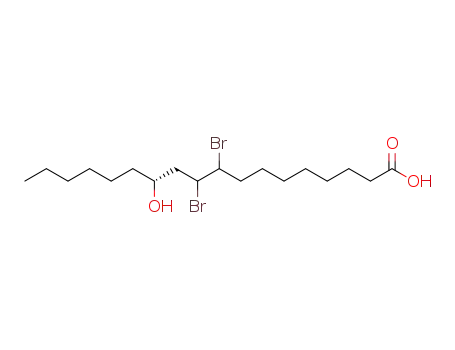 (R)-9,10-Dibromo-12-hydroxy-octadecanoic acid