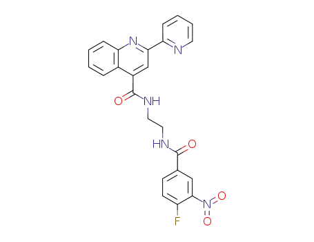 2-pyridin-2-yl-quinoline-4-carboxylic acid [2-(4-fluoro-3-nitro-benzoylamino)-ethyl]-amide