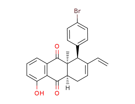 (4aRS,9aSR)-1-(4-bromophenyl)-5-hydroxy-9a-methyl-2-vinyl-1,4,4a,9a-tetrahydroanthracene-9,10-dione