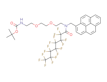 N'-2,2,3,3,4,4,5,5,6,6,7,7,8,8,8-pentadecafluorooctanoyl-N-Boc-N'-(pyren-1-ylmethyl)-3,6-dioxaoctane-1,8-diamide