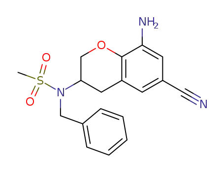 N-(8-amino-6-cyano-chroman-3-yl)-N-benzyl methanesulfonamide