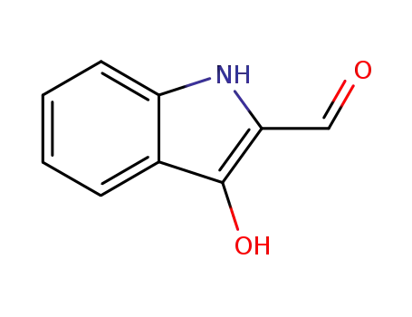 Molecular Structure of 172984-51-9 (1H-Indole-2-carboxaldehyde,3-hydroxy-(9CI))