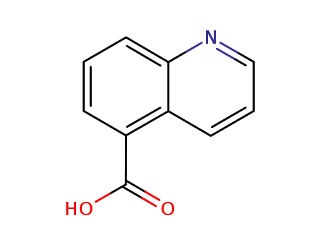 Molecular Structure of 7250-53-5 (Quinoline-5-carboxylic acid)