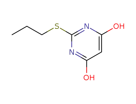 Molecular Structure of 145783-12-6 (6-HYDROXY-2-(PROPYLTHIO)-4(3H)-PYRIMIDINONE)