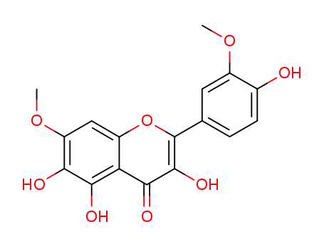 Molecular Structure of 59171-25-4 (4H-1-Benzopyran-4-one,
3,5,6-trihydroxy-2-(4-hydroxy-3-methoxyphenyl)-7-methoxy-)