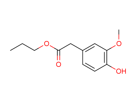 Benzeneacetic acid,4-hydroxy-3-methoxy-, propyl ester