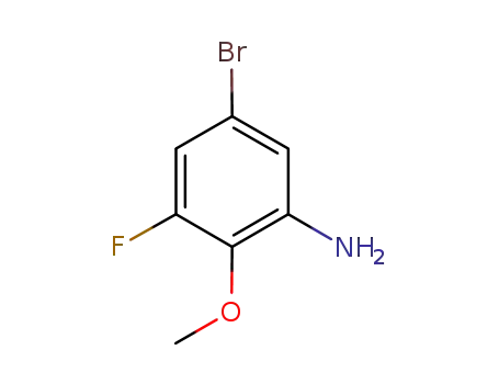 Molecular Structure of 239122-51-1 (5-bromo-3-fluoro-2-methoxyaniline)