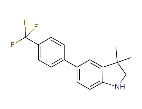 3,3-dimethyl-5-[4-(trifluoromethyl)phenyl]-2,3-dihydro-1H-indole