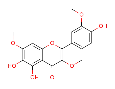 5,6-dihydroxy-2-(4-hydroxy-3-methoxyphenyl)-3,7-dimethoxychromen-4-one
