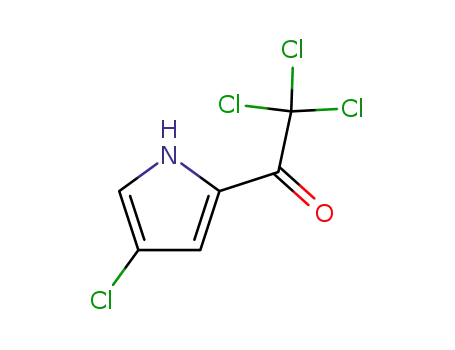 Molecular Structure of 72652-31-4 (2,2,2-TRICHLORO-1-(4-CHLORO-1H-PYRROL-2-YL)ETHANONE)
