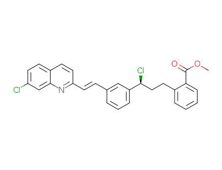 High quality Benzoic acid,
2-[(3S)-3-chloro-3-[3-[(1E)-2-(7-chloro-2-quinolinyl)ethenyl]phenyl]propyl
]-, methyl ester