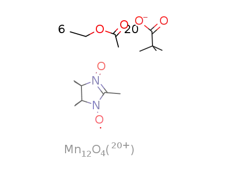 [(ethyl acetate)3Mn6(O)2Piv10(2,4,4,5,5-pentamethyl-4,5-dihydro-1H-imidazolyl-3-oxide-1-oxyl)Mn6(O)2Piv10(ethyl acetate)3]