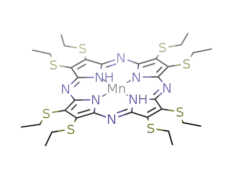 (2,3,7,8,12,13,17,18-octakis(ethylsulfanyl)-5,10,15,20-tetraazaporphyrinato)manganese(II)