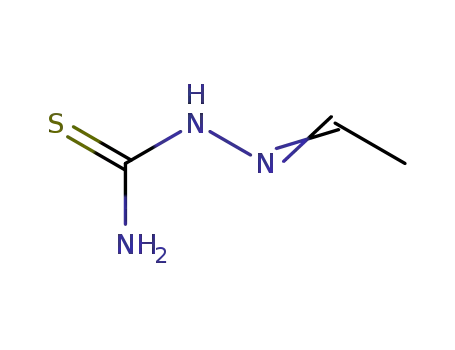Molecular Structure of 2302-95-6 ((1E)-3-amino-1-ethylidene-thiourea)