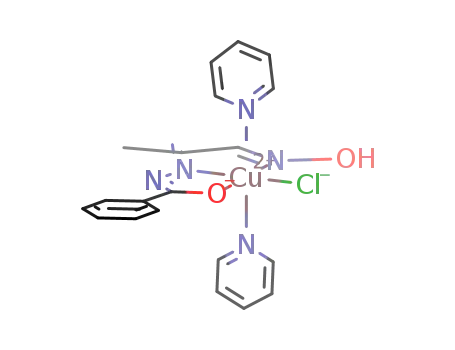 (chloro)(2-hydroxyimino-1-methylethylidene)benzhydrazidebis(pyridyne)copper(II)