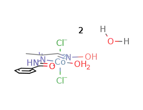 dichloro(2-hydroxyimino-1-methylethylidene)benzhydrazideaquacobalt dihydrate