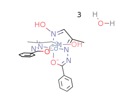 bis((2-hydroxyimino-1-methylethylidene)benzhydrazide)cobalt trihydrate