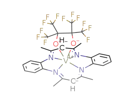 (5,7,12,14-tetramethyldibenzo[b,i][1,4,8,11]tetraazacyclotetradecinate(2-))V(O(C(CF3)2)2O)