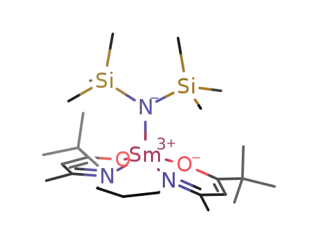 [bis-5,5'-(1,3-propanediyldiimino)-2,2-dimethyl-4-hexene-3-onato]samarium[bis(trimethylsilyl)amido]